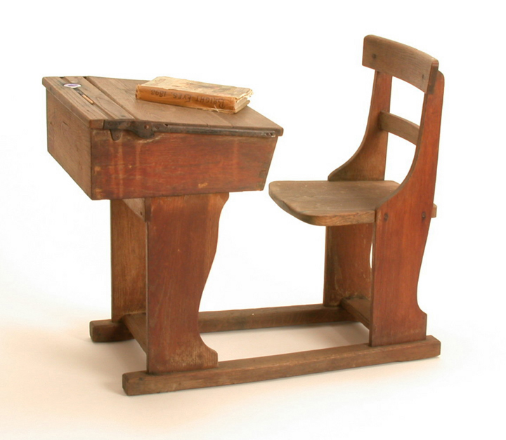 School Desk Victorian 20th Century Original Object Lessons